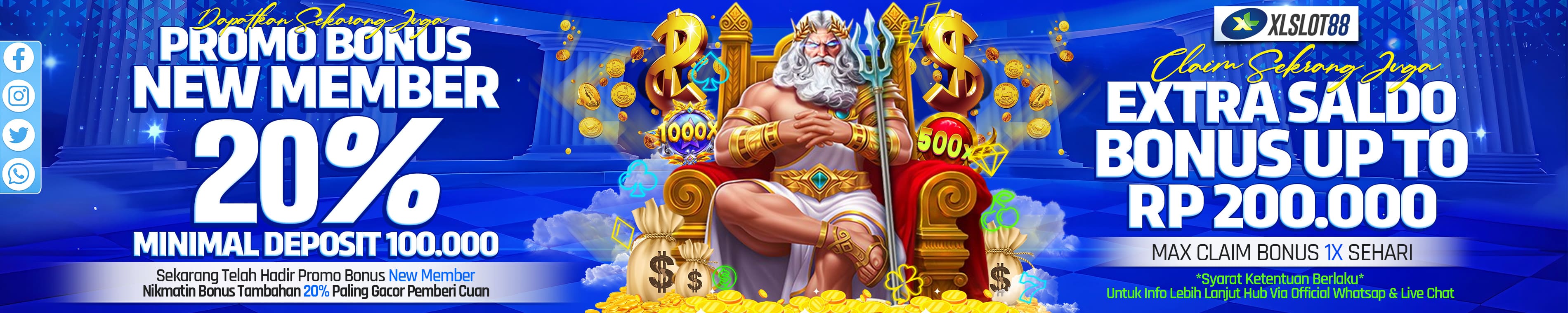 BONUS NEW MEMBER 20%